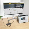 StarTech.com USB C mitmepordiadapter, 4K 60Hz HDMI video, 3 tk 5Gbps USB-A jaotur, 100W USB Power Delivery läbivool/GbE/SD/microSD, 12 inch/30cm kaabel, kaasaskantav sülearvuti dokkimisjaam