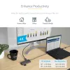 StarTech.com USB C mitmepordiadapter, 4K 60Hz HDMI video, 3 tk 5Gbps USB-A jaotur, 100W USB Power Delivery läbivool/GbE/SD/microSD, 12 inch/30cm kaabel, kaasaskantav sülearvuti dokkimisjaam