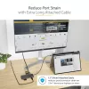 StarTech.com USB C mitmepordiadapter, 4K 60Hz HDMI video, 3 tk 5Gbps USB-A jaotur, 100W USB Power Delivery läbivool/GbE/SD/microSD, 12 inch/30cm kaabel, kaasaskantav sülearvuti dokkimisjaam