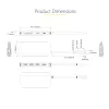 StarTech.com USB C mitmepordiadapter, 4K 60Hz HDMI video, 3 tk 5Gbps USB-A jaotur, 100W USB Power Delivery läbivool/GbE/SD/microSD, 12 inch/30cm kaabel, kaasaskantav sülearvuti dokkimisjaam