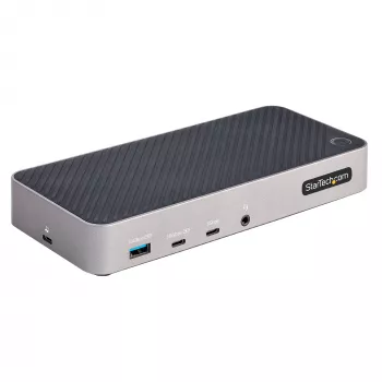 StarTech.com USB-C kolme monitori dokkimisjaam - HDMI/DP kolmekordne 4k USB-C dokk - 5x USB jaotur - GbE - 100W PD - universaalne mitme monitori dokkimisjaam - ühilduv Thunderbolt 3/4-ga