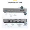 StarTech.com USB-C kolme monitori dokkimisjaam - HDMI/DP kolmekordne 4k USB-C dokk - 5x USB jaotur - GbE - 100W PD - universaalne mitme monitori dokkimisjaam - ühilduv Thunderbolt 3/4-ga