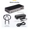 StarTech.com USB-C kolme monitori dokkimisjaam - HDMI/DP kolmekordne 4k USB-C dokk - 5x USB jaotur - GbE - 100W PD - universaalne mitme monitori dokkimisjaam - ühilduv Thunderbolt 3/4-ga