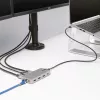 StarTech.com USB-C kolmiku monitori multipordiadapter, kahekordne 4K 60Hz + 4K 30Hz HDMI ja DisplayPort, 3-pordine USB 10Gbps jaotur, 100W PD läbivool, GbE, reisidokk, Windows ja ChromeOS