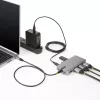 StarTech.com USB-C kolmiku monitori multipordiadapter, kahekordne 4K 60Hz + 4K 30Hz HDMI ja DisplayPort, 3-pordine USB 10Gbps jaotur, 100W PD läbivool, GbE, reisidokk, Windows ja ChromeOS