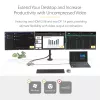 StarTech.com USB-C kolmiku monitori multipordiadapter, kahekordne 4K 60Hz + 4K 30Hz HDMI ja DisplayPort, 3-pordine USB 10Gbps jaotur, 100W PD läbivool, GbE, reisidokk, Windows ja ChromeOS