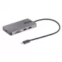 StarTech.com USB C multipordiadapter, kahe HDMI-videoga, 4K 60Hz, 2-pordiline 5Gbps USB-A jaotur, 100W toiteedastuse läbivool/GbE/SD/MicroSD, 12-tolline/30cm kaabel, reisidokk, sülearvuti dokkimisjaam