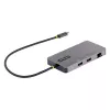 StarTech.com USB C multipordiadapter, kahe HDMI-videoga, 4K 60Hz, 2-pordiline 5Gbps USB-A jaotur, 100W toiteedastuse läbivool/GbE/SD/MicroSD, 12-tolline/30cm kaabel, reisidokk, sülearvuti dokkimisjaam