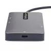 StarTech.com USB C multipordiadapter, kahe HDMI-videoga, 4K 60Hz, 2-pordiline 5Gbps USB-A jaotur, 100W toiteedastuse läbivool/GbE/SD/MicroSD, 12-tolline/30cm kaabel, reisidokk, sülearvuti dokkimisjaam