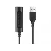 Sandberg 2in1 Office Headset Jack+USB, juhtmega, kontori/kõnekeskuse jaoks, 20 - 20000 Hz, 110 g, kõrvaklapid, must