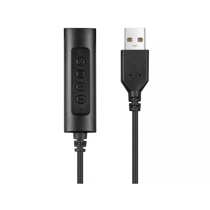 Sandberg 2in1 Office Headset Jack+USB, juhtmega, kontori/kõnekeskuse jaoks, 20 - 20000 Hz, 110 g, kõrvaklapid, must