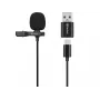 Sandberg Streamer USB Clip Microphone, rinnamikrofon, -38 dB, 50 - 18000 Hz, 16 bit, 48 kHz, 84 dB