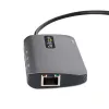 StarTech.com USB-C Multiport-adapter, 4K 60Hz HDMI-video, 3 porti 5Gbps USB-jaotur, 100W Power Delivery läbivool, GbE, 12-tolline/30 cm kaabel, mini reisisadam, sülearvuti dokkimisjaam