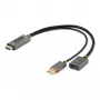 StarTech.com 0,3 m HDMI-DisplayPort adapterkaabel, aktiivne 4K 60 Hz HDMI 2.0 DP 1.2 muundur, HDR, USB siinitoide, HDMI-allikas DisplayPort-kuvarile sülearvutitele/arvutitele