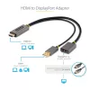 StarTech.com 0,3 m HDMI-DisplayPort adapterkaabel, aktiivne 4K 60 Hz HDMI 2.0 DP 1.2 muundur, HDR, USB siinitoide, HDMI-allikas DisplayPort-kuvarile sülearvutitele/arvutitele