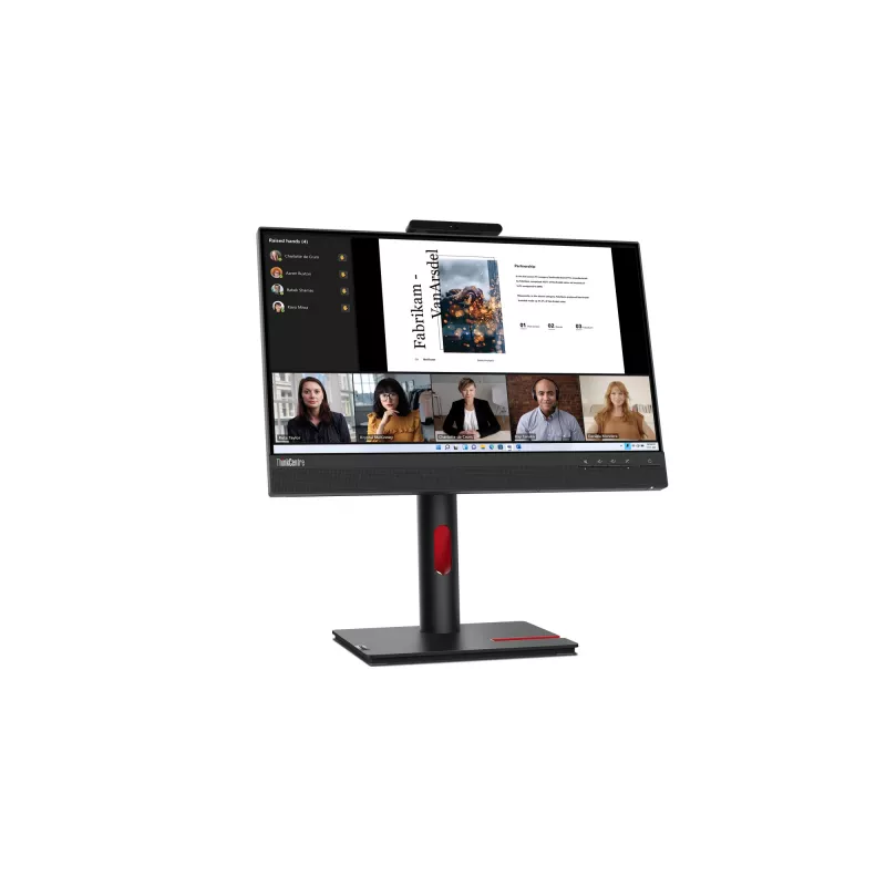 Lenovo ThinkCentre TIO-22 Gen5 Monitor, 54,6 cm (21,5 tolli), 1920 x 1080 pikslit, Full HD, LED, 6 ms, must