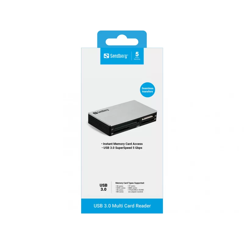 Sandberg USB 3.0 mitme kaardi lugeja