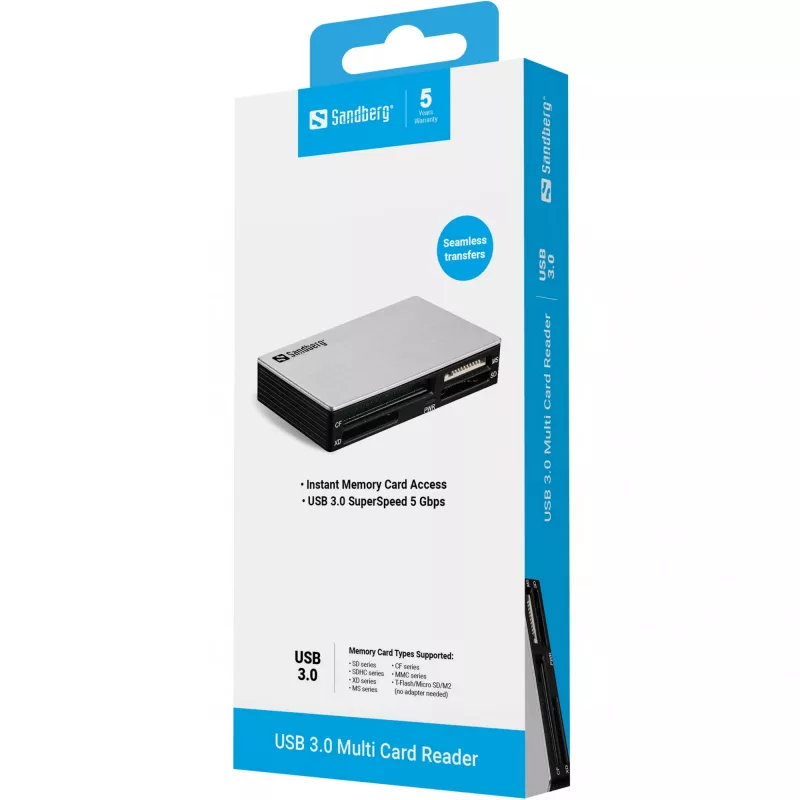 Sandberg USB 3.0 mitme kaardi lugeja