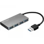 Sandberg USB 3.0 Pocket Hub 4 porti, USB 3.2 Gen 1 (3.1 Gen 1) Type-A, USB 3.2 Gen 1 (3.1 Gen 1) Type-A, 5000 Mbit/s, valge, alumiinium, RoHS