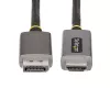 StarTech.com 6ft (2m) DisplayPort-HDMI-adapterkaabel, 8K 60Hz, 4K 144Hz, HDR10, DP 1.4 HDMI 2.1 aktiivvideokonverter, DisplayPort-lauaarvuti HDMI-kuvarile, M/M – DisplayPort-HDMI-juhe