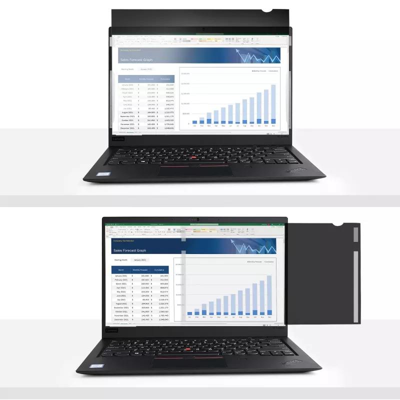 StarTech.com 13,3-tolline sülearvuti privaatsusekraan – pimestusvastane privaatsusfilter laiekraanile (16:9) – sülearvuti monitori ekraanikaitse 51% sinise valguse vähendamisega – pööratav matt/läikiv pool