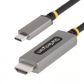 StarTech.com 3ft (1m) USB-C to HDMI adapterkaabel, 8K 60Hz, 4K 144Hz, HDR10, USB USB-C to HDMI 2.1 videomuundurkaabel, USB-C DP Alt Mode/USB4/Thunderbolt 3/4 ühilduv – USB-C sülearvuti HDMI monitoriga