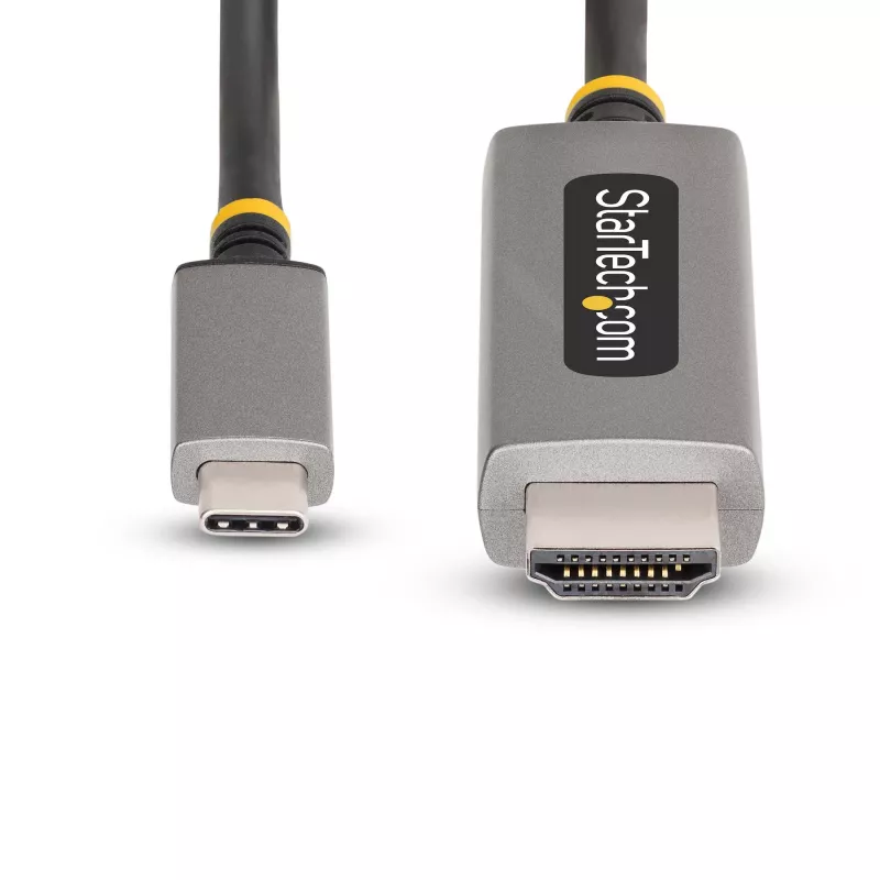 StarTech.com 6ft (2m) USB-C to HDMI adapterkaabel, 8K 60Hz, 4K 144Hz, HDR10, USB USB-C to HDMI 2.1 videomuundurkaabel, USB-C DP Alt Mode/USB4/Thunderbolt 3/4 ühilduv – USB-C sülearvuti HDMI monitoriga