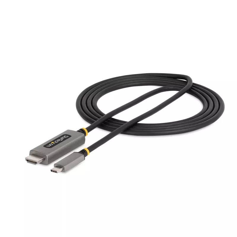 StarTech.com 6ft (2m) USB-C to HDMI adapterkaabel, 8K 60Hz, 4K 144Hz, HDR10, USB USB-C to HDMI 2.1 videomuundurkaabel, USB-C DP Alt Mode/USB4/Thunderbolt 3/4 ühilduv – USB-C sülearvuti HDMI monitoriga