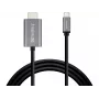 Sandberg USB-C to HDMI kaabel 2M, 2 m, USB USB-C, HDMI, Male, Male, sirge
