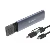 Sandberg USB 3.2 ümbris M.2+NVMe SSD-le, SSD-korpus, M.2, M.2, 10 Gbit/s, USB-ühenduvus, must