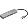 Sandberg USB-C kuni 4 × USB-C jaotur, USB 3.2 Gen 1 (3.1 Gen 1) Type-C, USB 3.2 Gen 1 (3.1 Gen 1) Type-C, 10000 Mbit/s, hall, alumiinium, 0,15 m