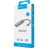 Sandberg USB-C kuni 4 × USB-C jaotur, USB 3.2 Gen 1 (3.1 Gen 1) Type-C, USB 3.2 Gen 1 (3.1 Gen 1) Type-C, 10000 Mbit/s, hall, alumiinium, 0,15 m