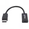 Manhattan DisplayPort 1.1 HDMI-adapterkaabel, 1080p@60Hz, isane → emane, must, kaabel 15 cm, DP riiviga, mitte kahesuunaline, kolmeaastane garantii, samaväärne tootega DP2HDMI