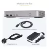 StarTech.com kahe monitoriga USB4 dokkimisjaam, kaks 4K 120 Hz või üks 8K 60 Hz HDMI, 100 W sülearvuti laadimine, 2.5GbE, USB-C mitme monitoriga dokk, draiverivaba