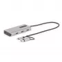 StarTech.com USB-C multipordiadapter koos ühendatud USB-C–USB-A adapteriga, kaks HDMI-d (4K30Hz/1080p60Hz), 3x USB-A 5Gbps, mini-reisidokk, sülearvuti dokkimisjaam, 1,3 jala/40 cm kaabel