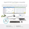 StarTech.com USB-C multipordiadapter koos ühendatud USB-C–USB-A adapteriga, kaks HDMI-d (4K30Hz/1080p60Hz), 3x USB-A 5Gbps, mini-reisidokk, sülearvuti dokkimisjaam, 1,3 jala/40 cm kaabel