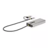 StarTech.com USB-C multipordiadapter koos ühendatud USB-C–USB-A adapteriga, kaks HDMI-d (4K30Hz/1080p60Hz), 3x USB-A 5Gbps, mini-reisidokk, sülearvuti dokkimisjaam, 1,3 jala/40 cm kaabel