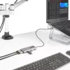 StarTech.com USB-C multipordiadapter koos ühendatud USB-C–USB-A adapteriga, kaks HDMI-d (4K30Hz/1080p60Hz), 3x USB-A 5Gbps, mini-reisidokk, sülearvuti dokkimisjaam, 1,3 jala/40 cm kaabel