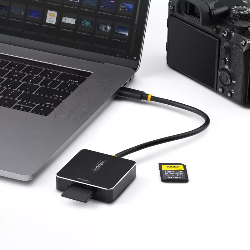 StarTech.com 1B-USB-C-SDE-ADAPTER kaardilugeja USB 3.2 Gen 2 (3.1 Gen 2) USB-C Must