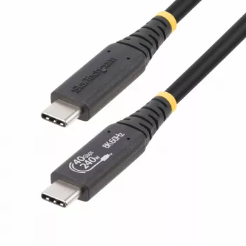 StarTech.com 1 m (3,3 jalga) USB4-kaabel, USB-IF sertifitseeritud USB-C-kaabel, 40 Gbps, 240 W toiteedastus PD 3.1 EPR, 8K 60 Hz, USB USB-C andmeedastuskaabel/juhe, ühildub Thunderbolt/USB 3.2 portidega