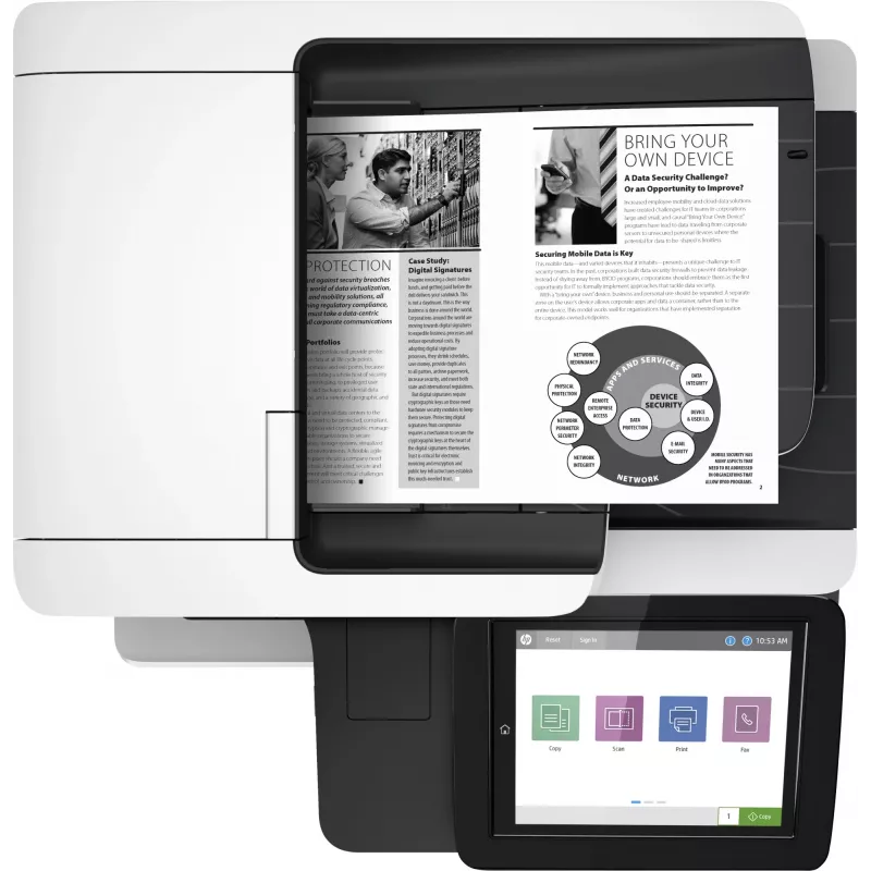 HP LaserJet Enterprise MFP M528dn, Laser, ühevärviline printimine, 1200 x 1200 DPI, A4, otsetrükk, must, valge
