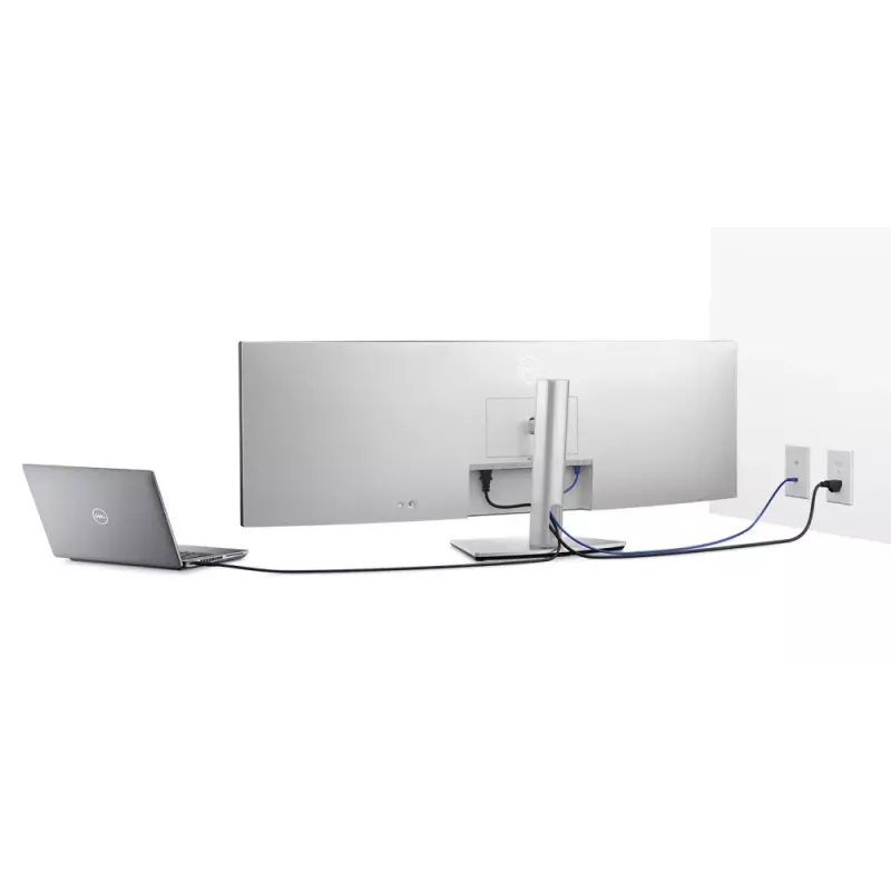 DELL UltraSharp U4924DW arvutimonitor 124.5 cm (49 tolli) 5120 x 1440 pikslit 5K Ultra HD LCD must, hõbedane