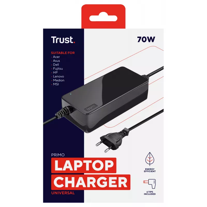 Trust Primo toiteadapter/inverter siseruumidesse 70 W Must