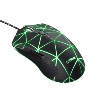 Trust GXT 133 Locx hiir Mängimine Paremakäeline USB Type-A Optiline 4000 DPI