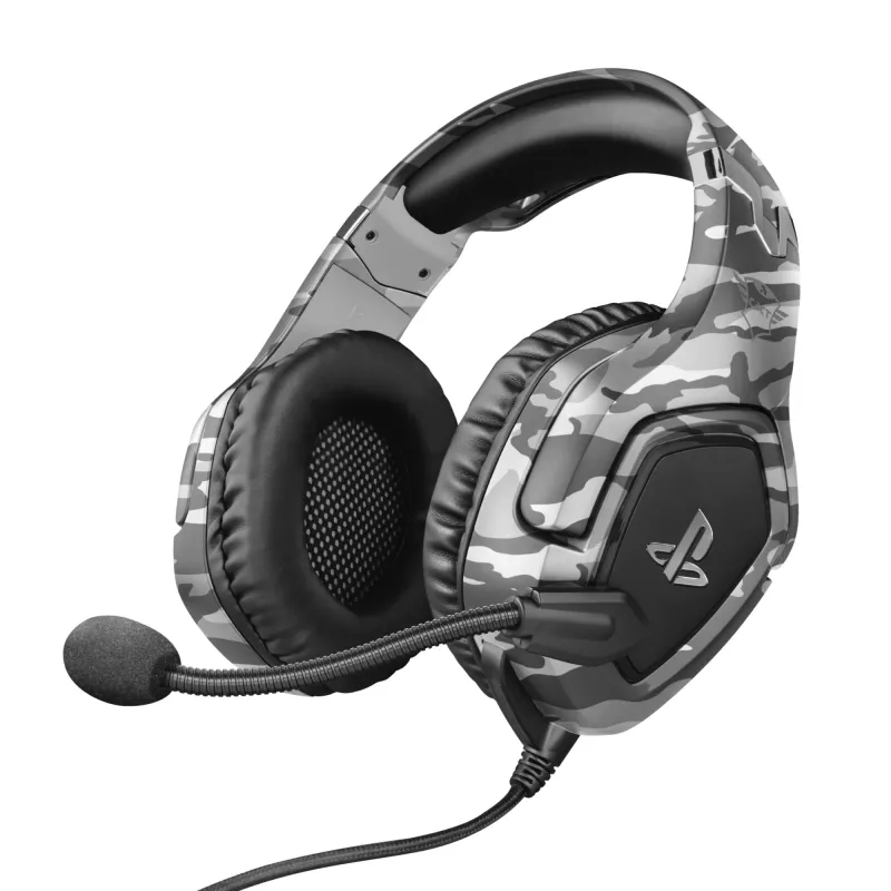 Trust GXT 488 Forze PS4 Peakomplekt Juhtmega üle pea Mängimine Must, Hall