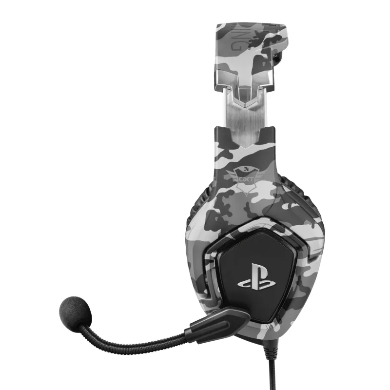 Trust GXT 488 Forze PS4 Peakomplekt Juhtmega üle pea Mängimine Must, Hall