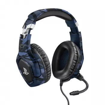 Trust GXT 488 Forze PS4 peakomplekt, juhtmega, peapael, mängimine, must, sinine