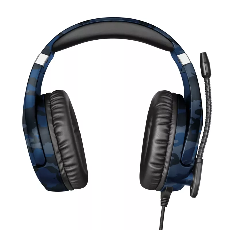 Trust GXT 488 Forze PS4 peakomplekt, juhtmega, peapael, mängimine, must, sinine