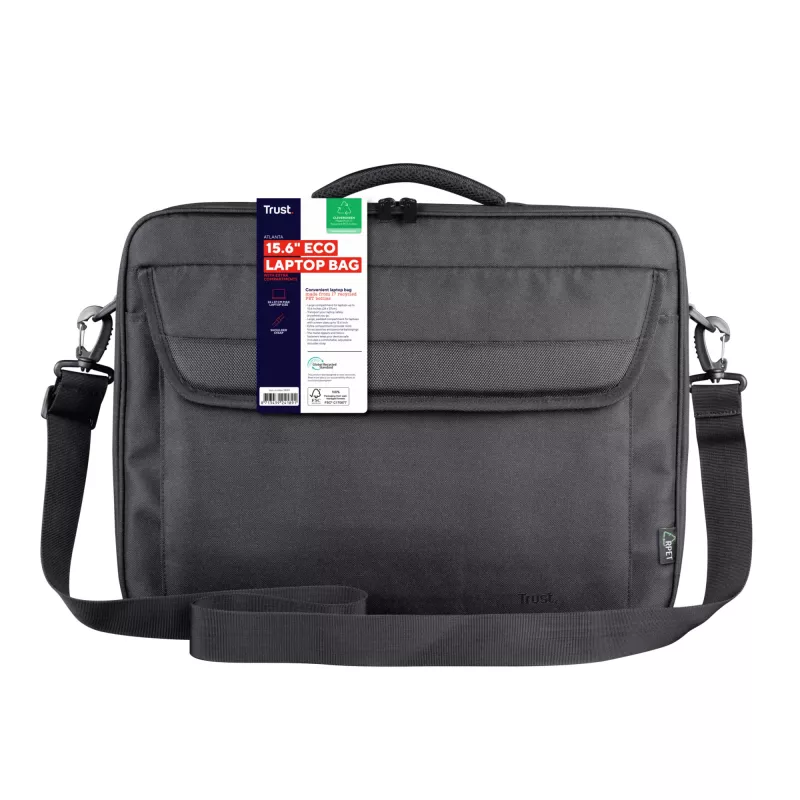 Trust Atlanta 40,6 cm (16-tolline) kohver Must