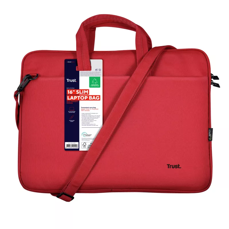 Trust Bologna 40.6 cm (16 inch) portfell, punane